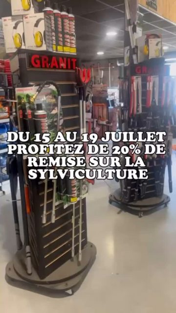 SYLVICULTURE
Cette semaine, faites le plein de matériel pour entretenir votre jardin : cisaille, hache 🪓, sécateur,… TOUT EST À -20% 🤗
.
#motoculture2roues44 #sylviculture #promotions #tousaujardin #cavataillersec